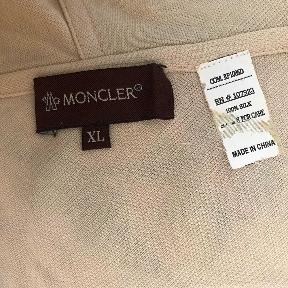 Moncler Cream Sleeveless Hoodie - Picture 9 of 9